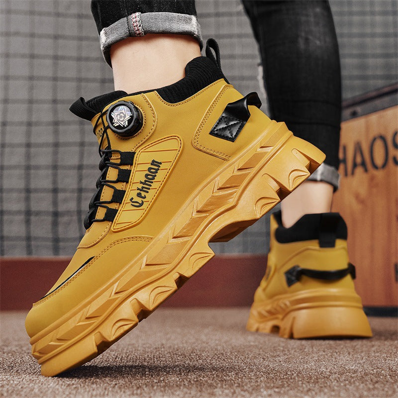 Damen Modische hohe Sneakers mit robustem Obermaterial und rutschfester Sohle EB