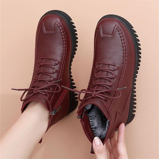 Damen Fashionable Stiefeletten mit hohem Komfort und modischem Reißverschluss EB