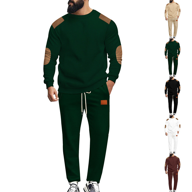 Herren modisches Sportanzug Set mit elastischem Bund und praktischen Taschen EB