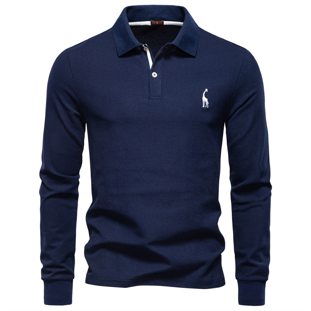 Herren Poloshirt mit klassischer Passform und kontrastierendem Kragen EB