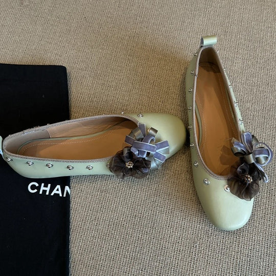 Damen Dekorative Ballerinas mit einzigartigen Applikationen EB