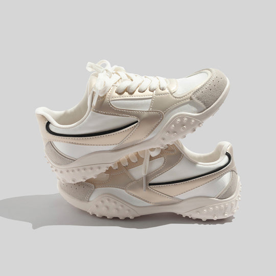 Damen Sportliche Sneakers mit atmungsaktiver Oberflächenstruktur und rutschfester Sohle EB