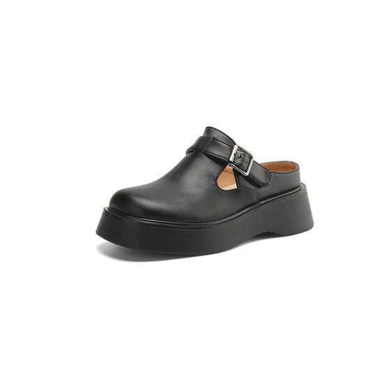 Damen Komfortable Clogs mit modischer Schnallenverzierung und rutschfester Sohle EB