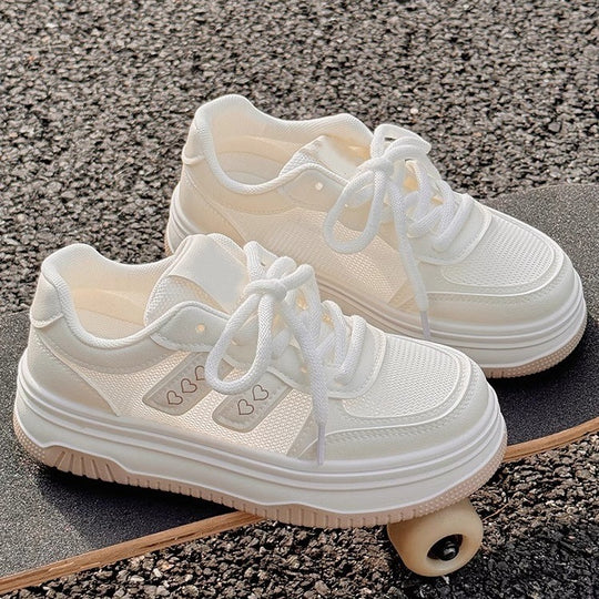 Damen Komfortable Sneakers mit atmungsaktivem Mesh und Dämpfungssystem EB