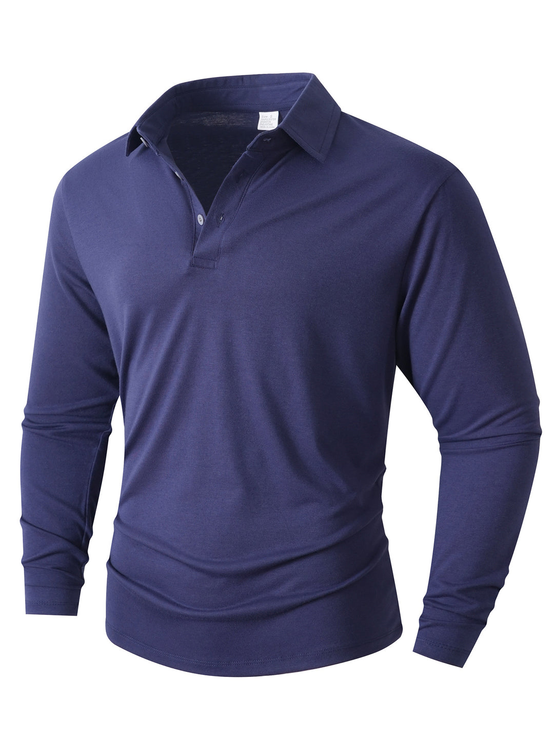 Herren Langarm Poloshirt mit modernem Schnitt EB