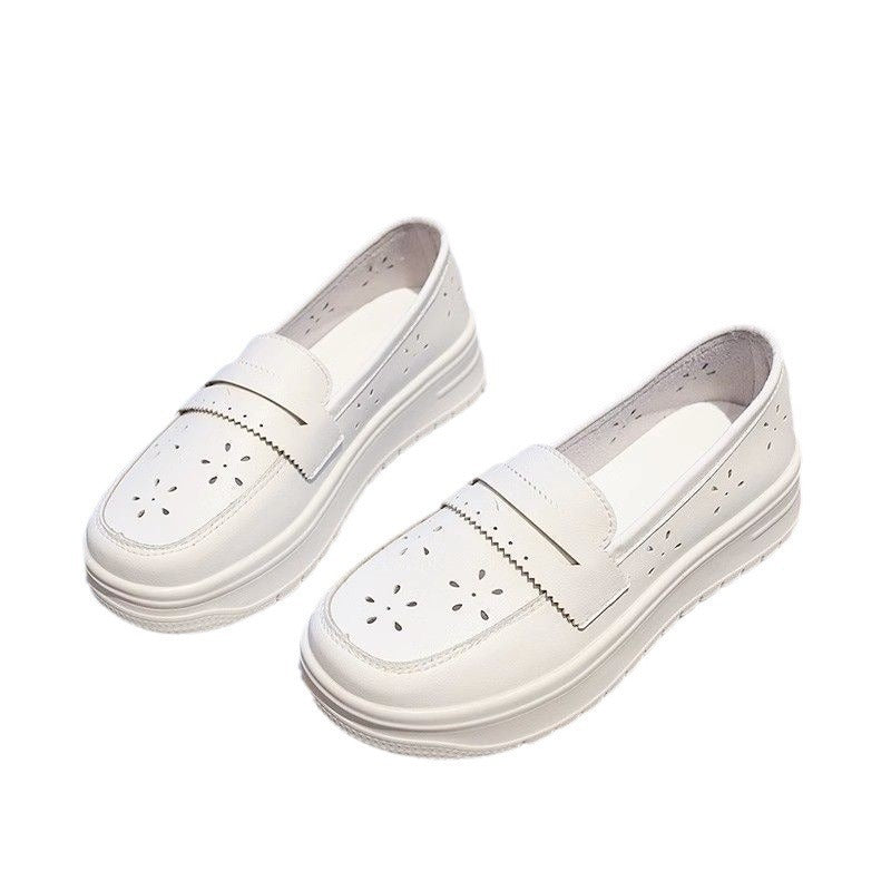 Damen Komfortable Slip-On Sneakers mit atmungsaktiver Oberflächenstruktur EB
