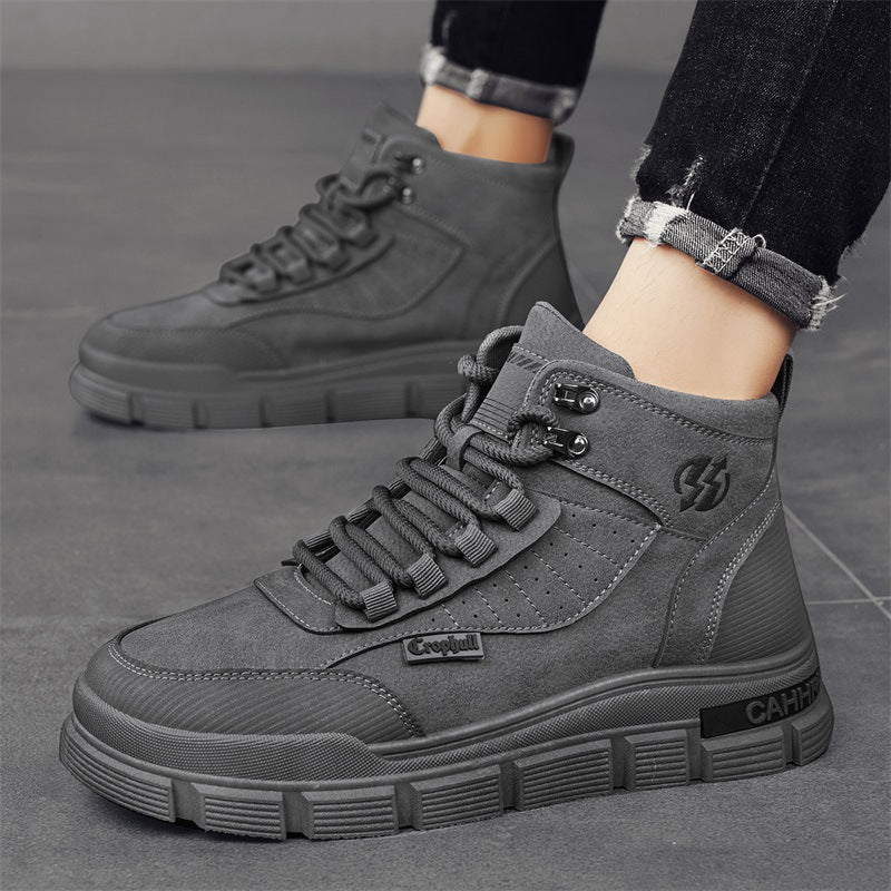 Damen moderne High-Top Sneakers mit stabiler Profilsohle EB