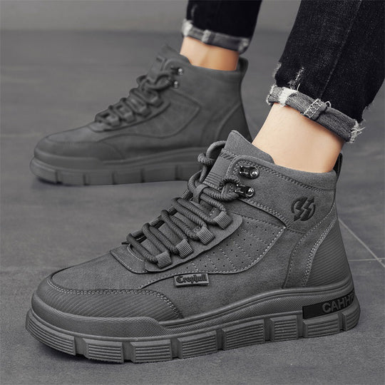 Damen moderne High-Top Sneakers mit stabiler Profilsohle EB