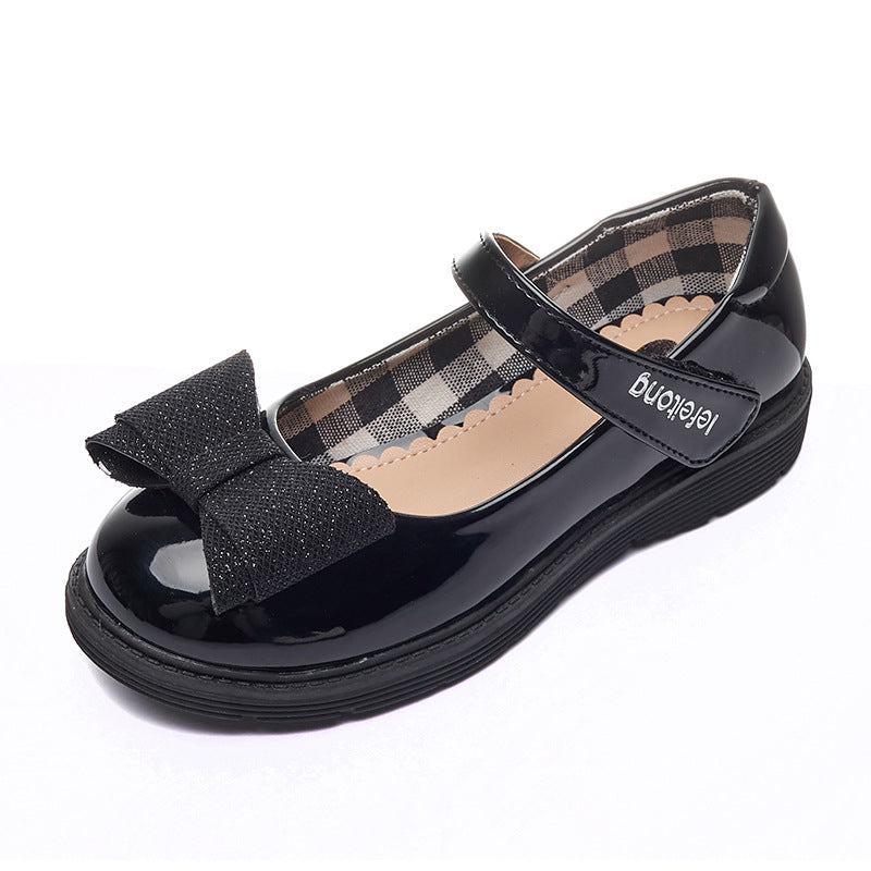 Mädchen Ballerinas mit verstellbarem Riemen und Schleifendetail EB