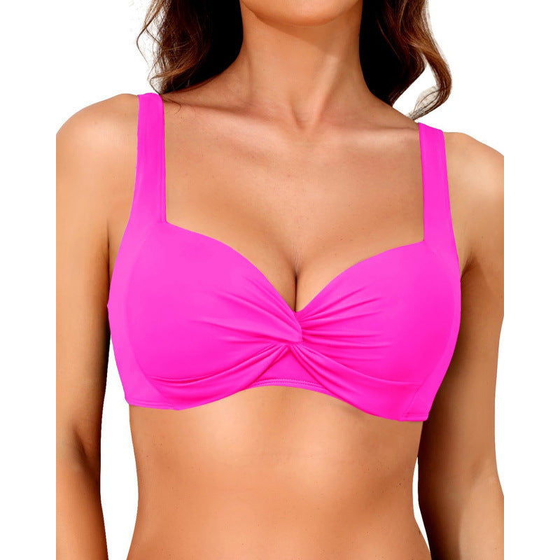 Damen Sportliches Bikinioberteil mit Twisted-Design EB