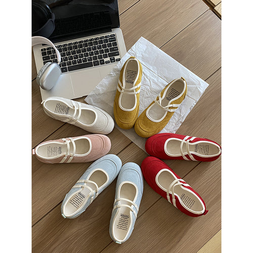 Damen Bequeme Slipper mit elastischen Riemen und modischem Design EB