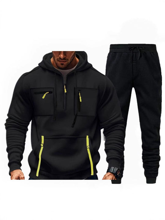 Herren multifunktionaler Kapuzenpullover und Jogginghose Kombination EB