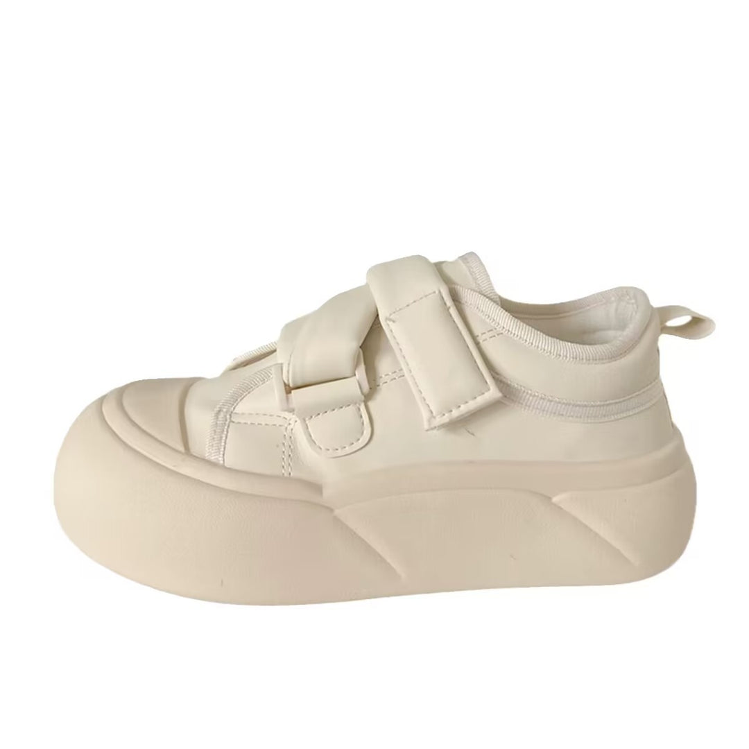 Damen Sneaker mit verstellbarem Klettverschluss und dicker Sohle EB