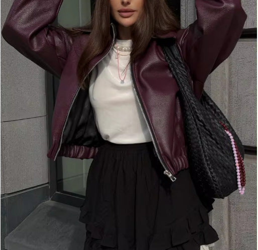 Damen Lässige jacke im sportlichen Stil mit elastischem Bund EB