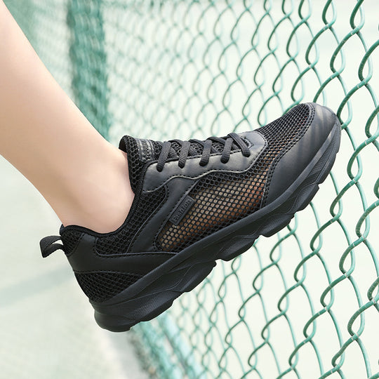 Damen Sportliche Sneakers mit atmungsaktivem Mesh-Obermaterial und flexiblem Fußbett EB