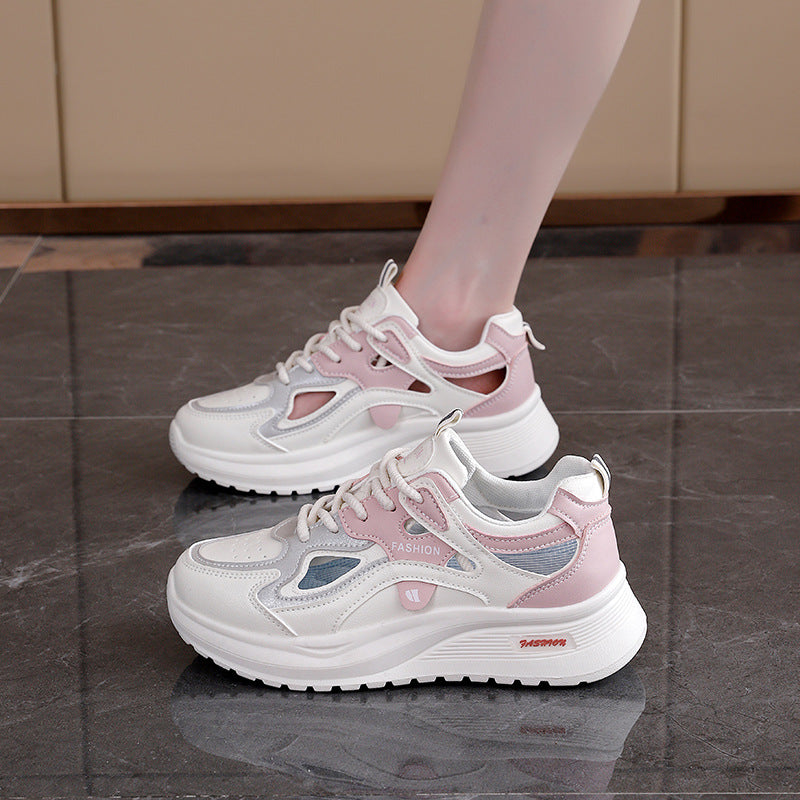 Damen Sportliche Sneakers mit atmungsaktiver Mesh-Oberfläche und modischem Design EB