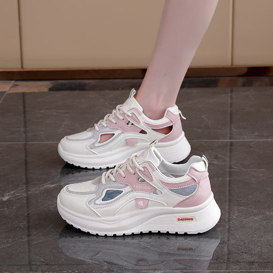 Damen Sportliche Sneakers mit atmungsaktiver Mesh-Oberfläche und modischem Design EB