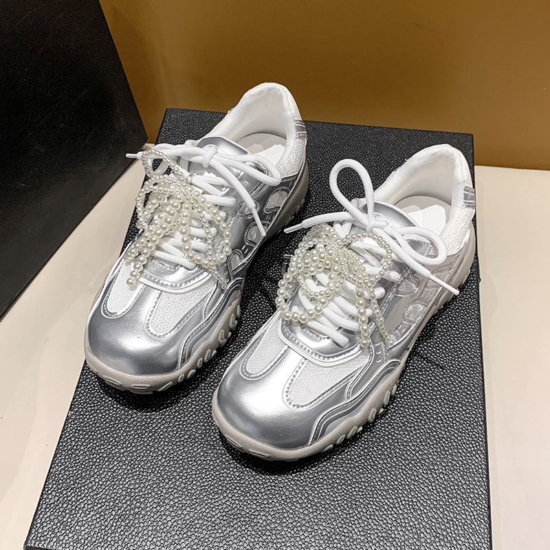 Damen Sportliche Lauf Sneakers mit atmungsaktiver Mesh-Oberfläche und rutschfester Sohle EB