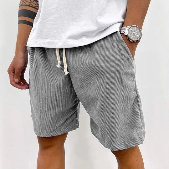 EB | Herren Casual Kordelzug Cord Shorts