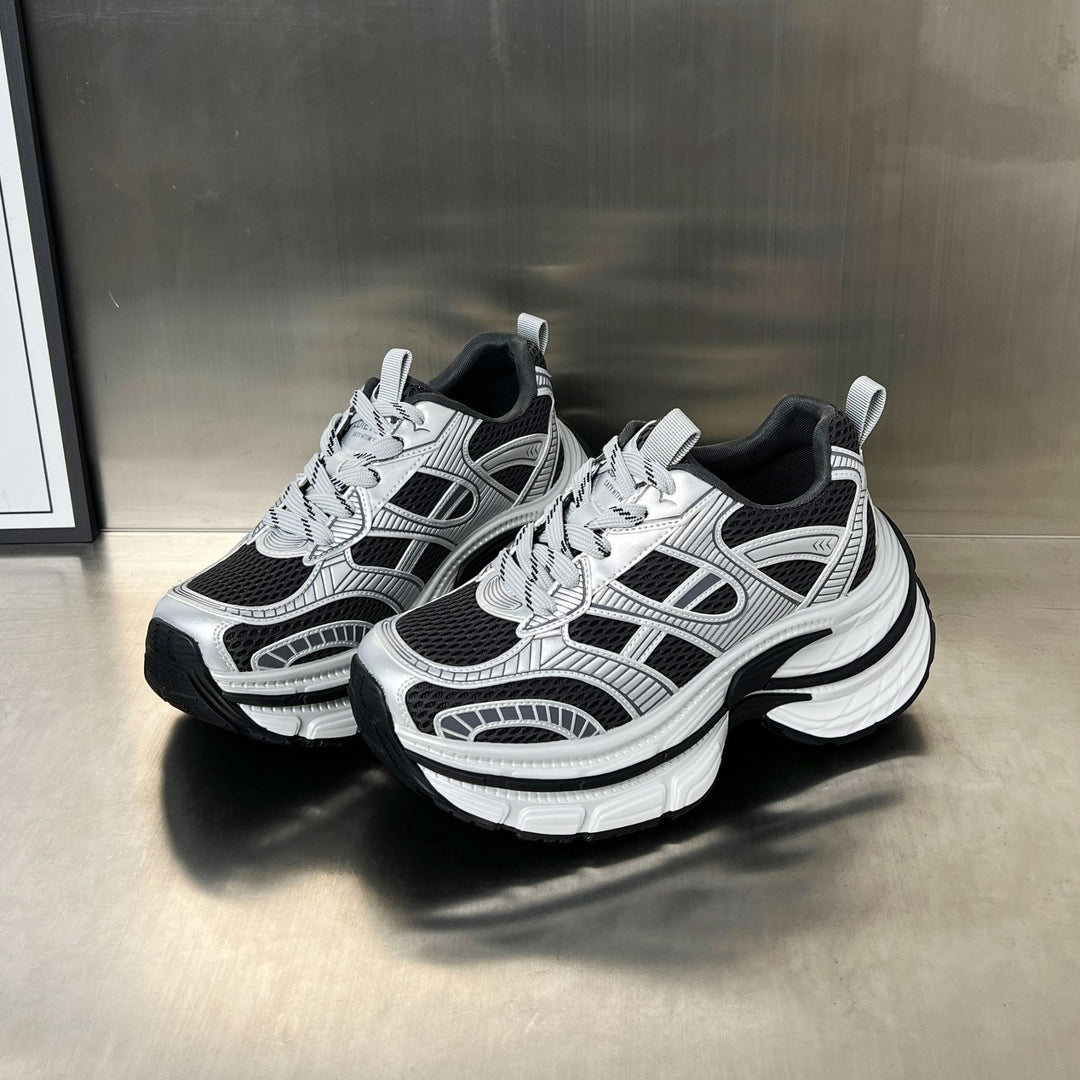 Damen Lauf-Sneaker mit atmungsaktiver Mesh-Oberfläche und stoßdämpfender Sohle EB