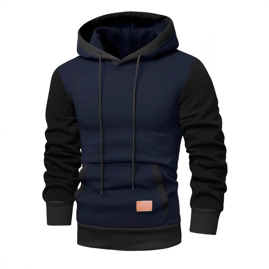 Herren modischer Hoodie mit praktischen Taschen und kontrastrierendem Design EB
