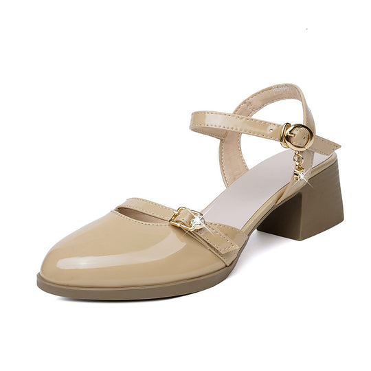Damen Elegante Slingpumps mit modischem Riemen und bequemer Sohle EB