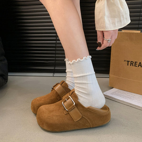 Damen Clogs mit verstellbarer Schnalle und weichem Innenfutter EB