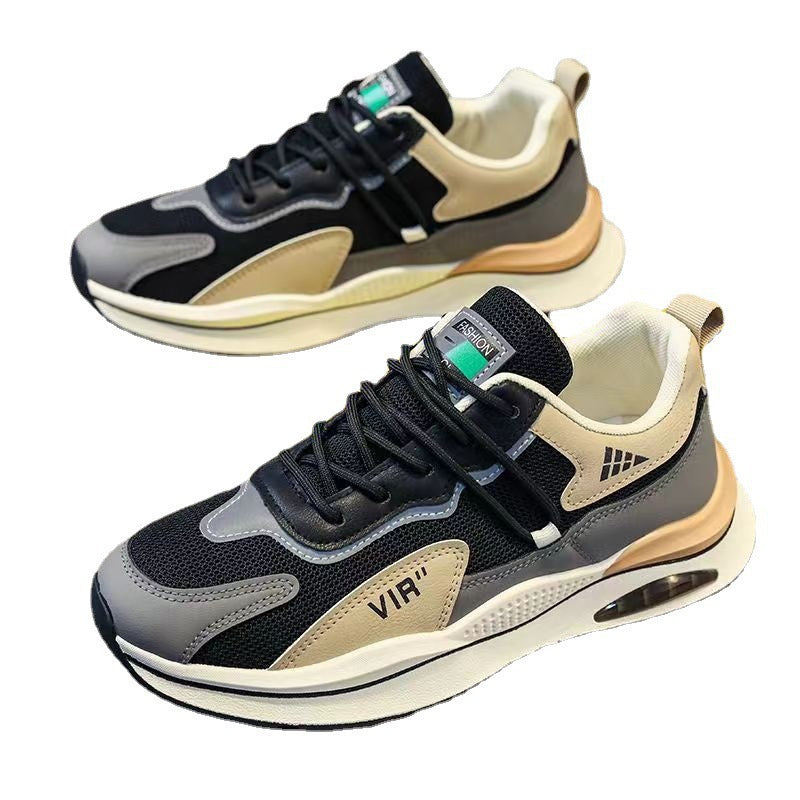 Damen Modische Sneakers mit atmungsaktiven Mesh-Einsätzen und stoßdämpfender Sohle EB