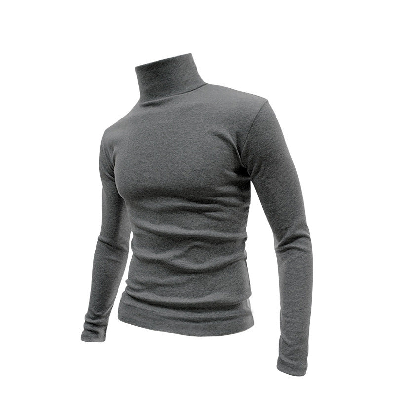 Herren Schmal geschnittenes Rollkragen-Feinstrickshirt mit Stretchkomfort EB