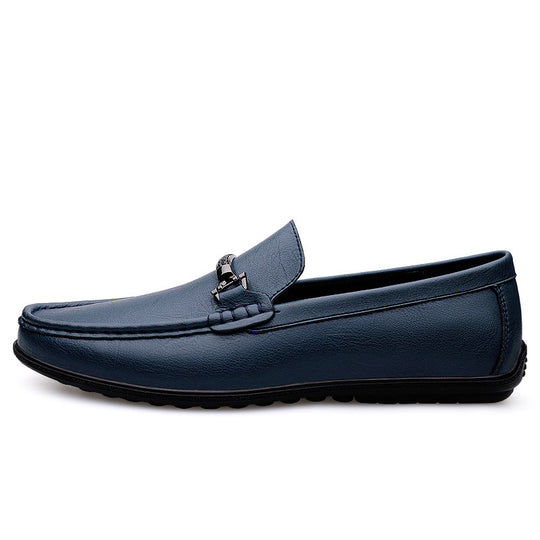 Damen Elegante Mokassins aus hochwertigem Leder mit modischem Schnallenverschluss EB