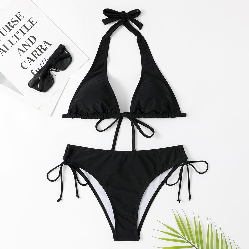Damen Triangel-Bikini mit verstellbaren Trägern und schickem Schnitt EB