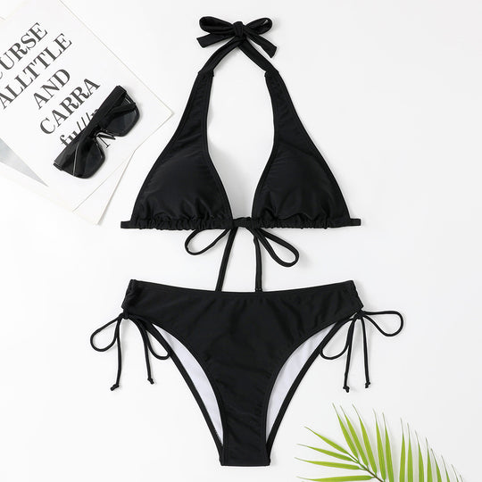 Damen Triangel-Bikini mit verstellbaren Trägern und schickem Schnitt EB