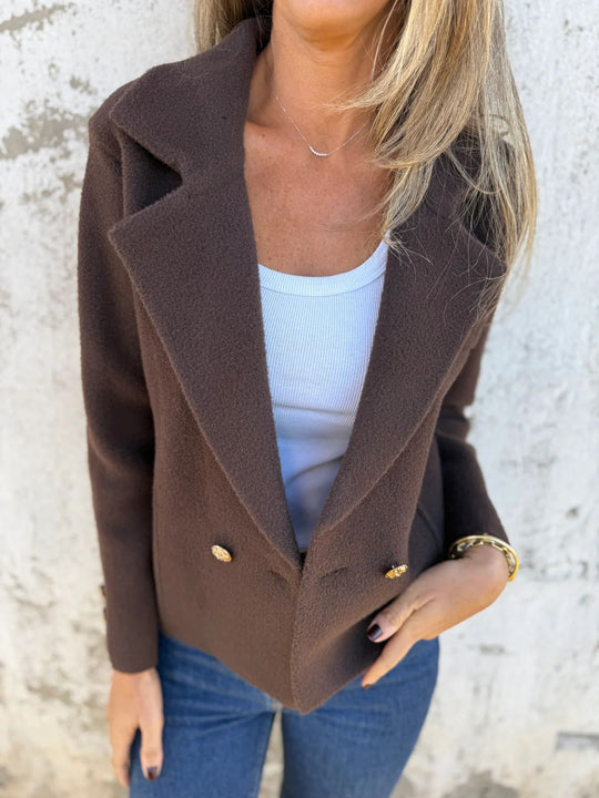 Damen eleganter blaser mit doppelter Knopfleiste EB