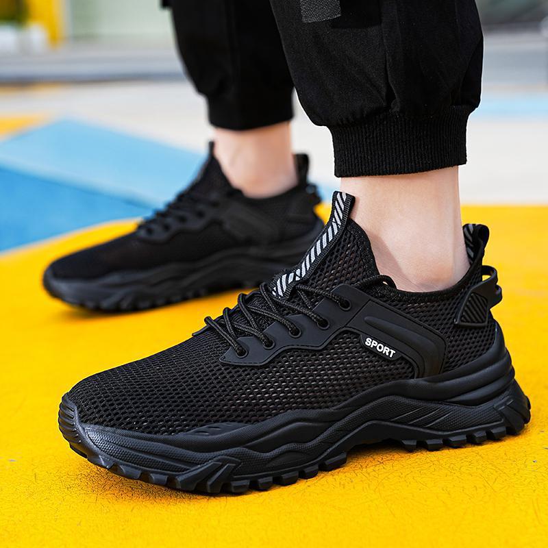 Herren Sportliche Mesh-Sneaker mit rutschfester Sohle und atmungsaktivem Obermaterial EB