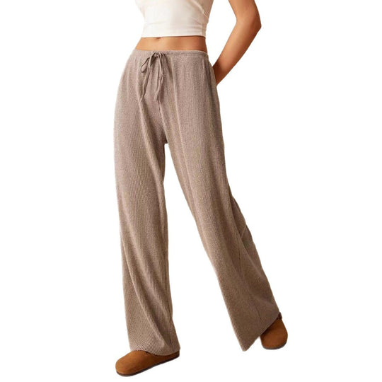 Damen weite und bequeme Loungehose aus Rippstoff EB