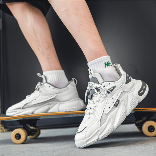 Damen Sportliche Trend-Sneaker mit atmungsaktiver Mesh-Oberfläche und starker Dämpfung EB