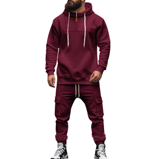 Herren Kapuzen-Sportanzug mit modernem Schnitt und praktischen Taschen EB