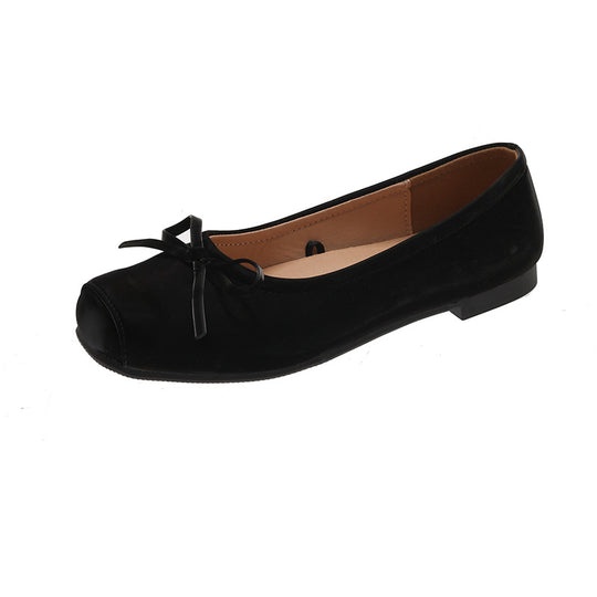 Damen Ballerinas mit zierlichem Schleifenakzent und komfortablem Fußbett EB