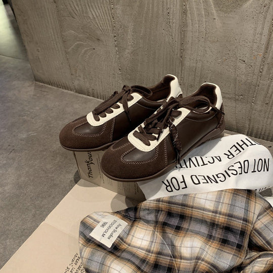 Damen modische Sneakers mit sportlichem Design und atmungsaktiver Obermaterialkombination EB
