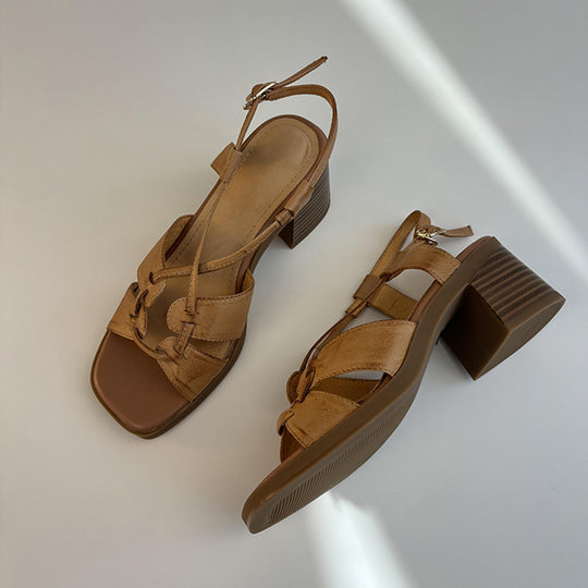 Damen Blockabsatz Sandalen EB
