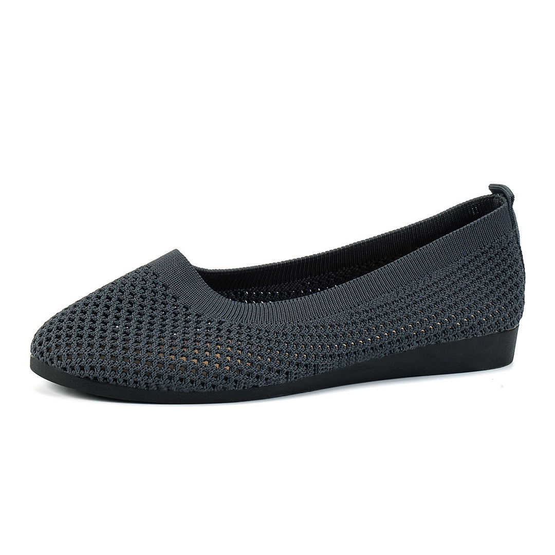 Damen bequeme Slipper aus atmungsaktivem Netzmaterial mit rutschfester Sohle EB