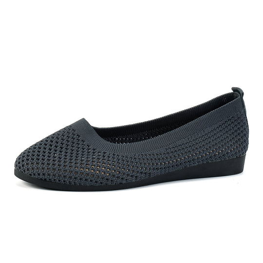Damen bequeme Slipper aus atmungsaktivem Netzmaterial mit rutschfester Sohle EB