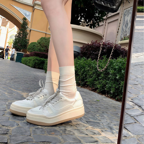 Damen Sportliche und modische Sneakers mit atmungsaktiver Oberfläche EB