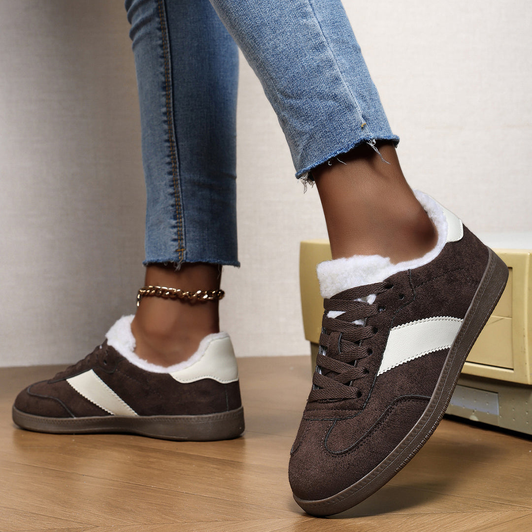 Damen Sneakers mit warmem Futter und rutschfester Sohle EB