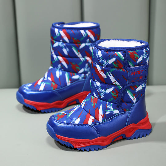 Damen isolierte Winterstiefel mit rutschfester Profilsohle und atmungsaktivem Innenfutter EB