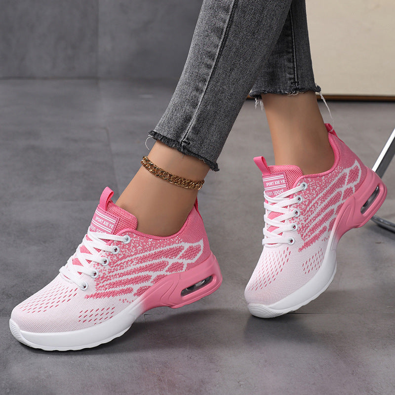 Damen Sportliche Sneaker mit atmungsaktiver Obermaterialstruktur und dämpfender Sohle EB