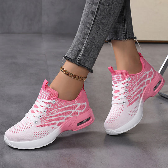 Damen Sportliche Sneaker mit atmungsaktiver Obermaterialstruktur und dämpfender Sohle EB