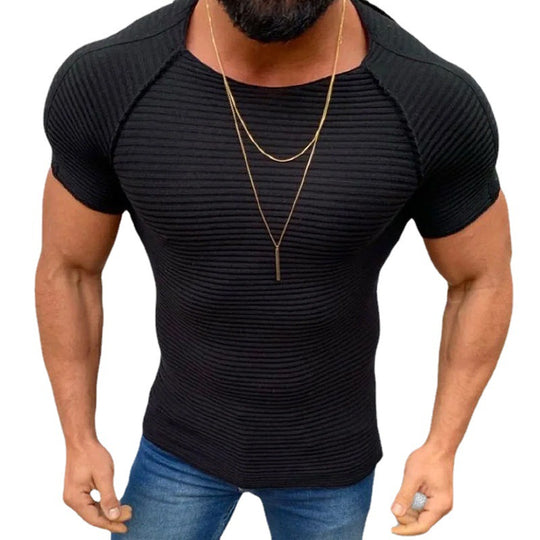 Herren figurbetontes Kurzarmshirt EB