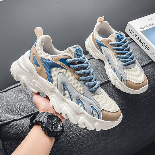 Damen Sportliche Chunky Sneakers mit atmungsaktiver Oberflächenstruktur EB
