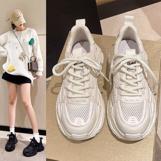 Damen Sportliche Sneakers mit rutschfester Sohle und atmungsaktivem Obermaterial EB